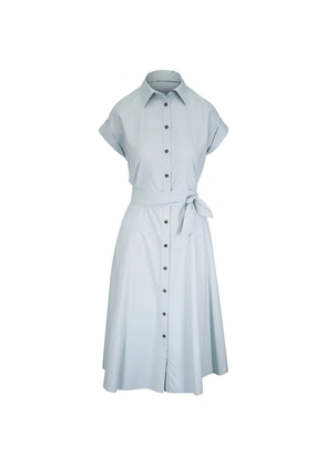 Kiton belted button-down midi dress - Green
