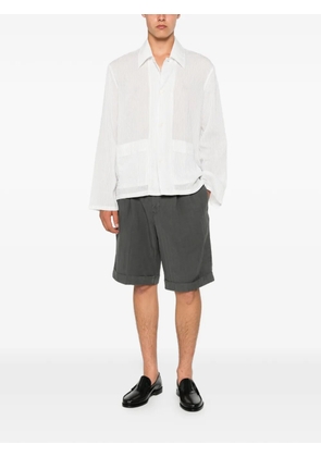 PT Torino pleated turn-up shorts - Grey