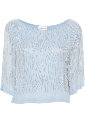 P.A.R.O.S.H. bead-embellished blouse - Blue
