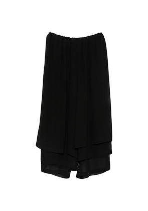 Comme Des Garçons layered sheer-panel trousers - Black