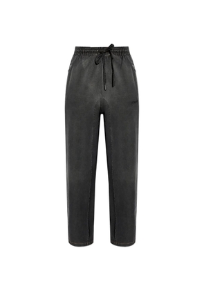 Off-White Diagonals drawstring jeans - Black