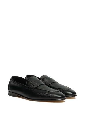 Bally grainy-leather loafers - Black