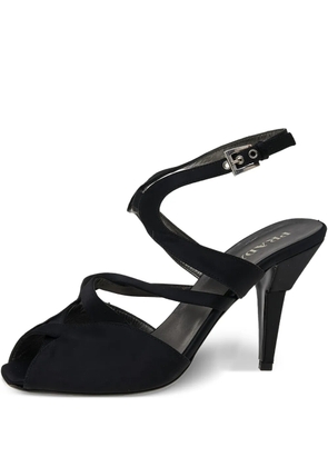 Prada Pre-Owned 100mm satin sandals - Black
