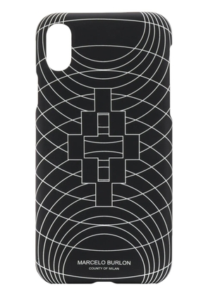 COUNTY OF MILAN Wireframe iPhone XS case - Black
