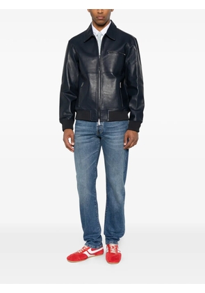 Iceberg faded logo-patch jeans - Blue