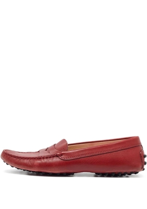 Tod's Vintage leather loafers - Red