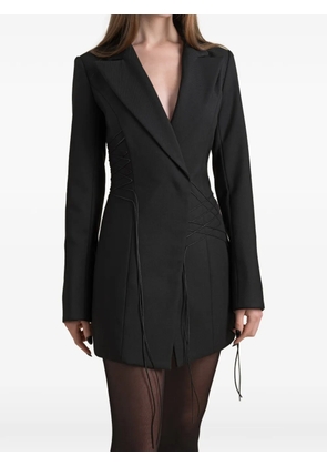 Contessa Mills Jupe lace-up mini dress - Black