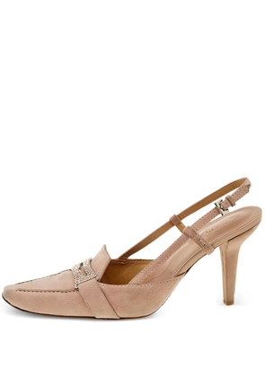 Tod's Vintage 95mm suede pumps - Pink