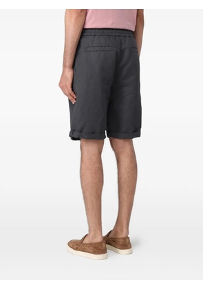 Brunello Cucinelli pleated drawstring-waist shorts - Grey