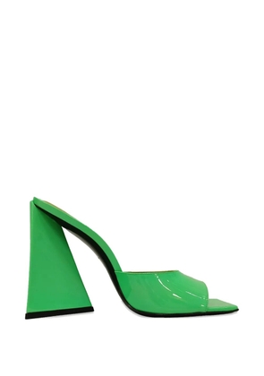 The Attico Devon square-toe mules - Green