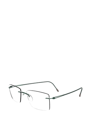 Silhouette Lite Spirit RL rimless rectangle-frame glasses - Green