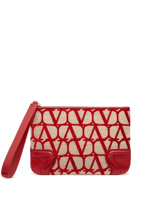 Valentino Garavani Toile Iconographe pouch - Red
