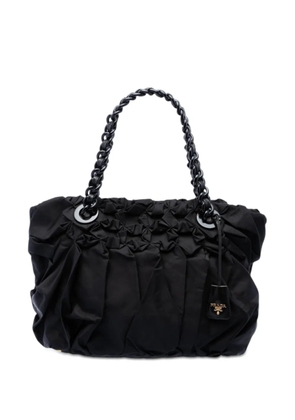 Prada Pre-Owned 2013-2026 Tessuto Origami Pleated tote bag - Black