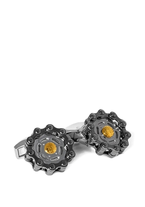 Tateossian Bici Gear chain-link cufflinks - Silver