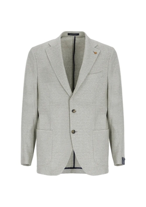 LATORRE micro-pattern cotton blazer - Green