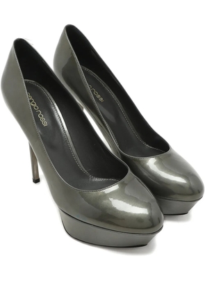 Sergio Rossi Vintage patent-leather pumps - Grey