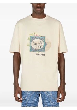 Ahluwalia Power graphic-print T-shirt - Neutrals