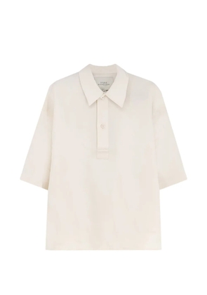 Studio Nicholson Lemmer oversized short-sleeved polo shirt - White