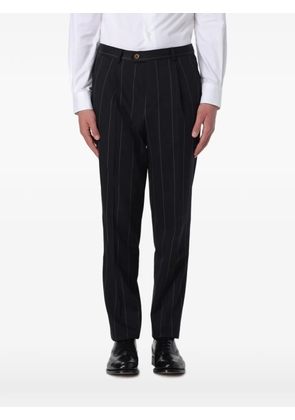 Brunello Cucinelli pinstripe-pattern trousers - Black