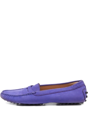 Tod's Vintage suede loafers - Purple