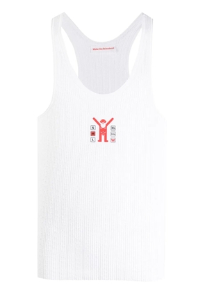 Walter Van Beirendonck Jock graphic-print tank top - White