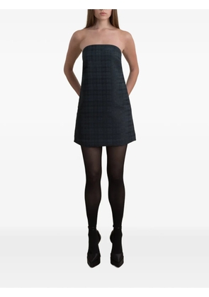 Contessa Mills Sophia plaid strapless dress - Green