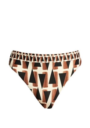 Seafolly geometric-print bikini bottoms - Black