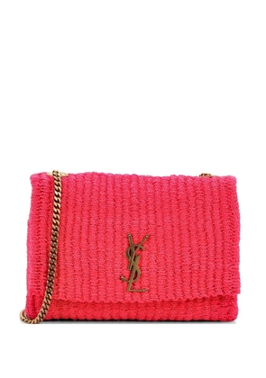 Saint Laurent Pre-Owned Classic Monogram Crossbody Bag Raffia shoulder bag - Pink