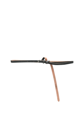 marina yee Origami leather belt - Black