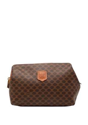 Celine Pre-Owned 1997 Macadam Coated Canvas pouch - Brown