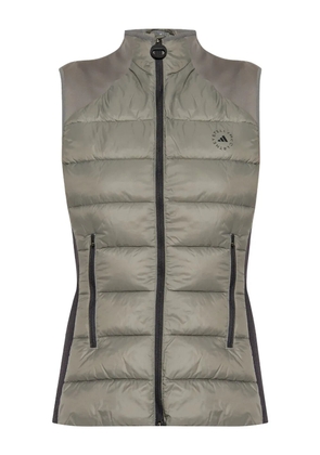 adidas by Stella McCartney logo-print gilet - Grey