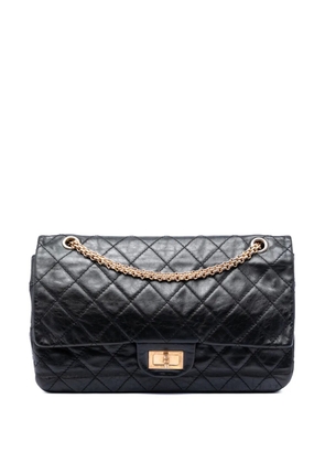 CHANEL Pre-Owned 2006-2008 Quilted Aged Calfskin Reissue 2.55 Double Flap 227 shoulder bag - Black