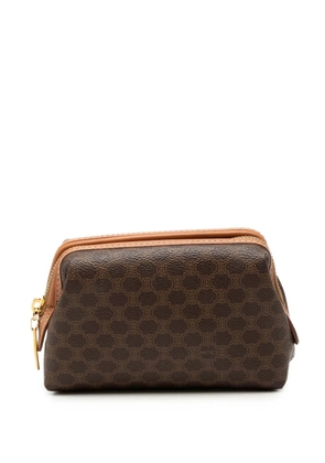 Celine Pre-Owned 1990-2000 Macadam Coated Canvas pouch - Brown