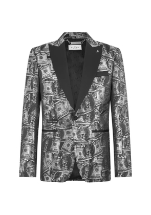 Philipp Plein peak-lapel blazer - Silver