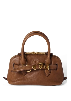 Miu Miu Aventure mini nappa-leather bag - Brown
