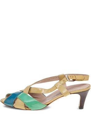 Ferragamo Pre-Owned 60mm leather sandals - Yellow