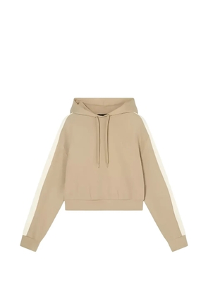 Armani Exchange side-stripe drawstring hoodie - Neutrals