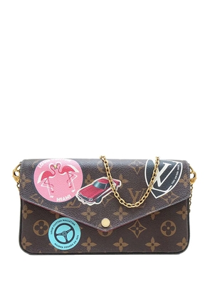Louis Vuitton Pre-Owned 2016 Monogram World Tour Pochette Felicie crossbody bag - Brown