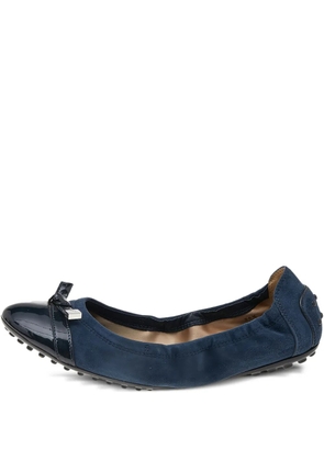 Tod's Vintage pre-owned Scrunch ballet flats - Blue