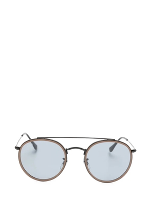Ray-Ban double-bridge round-frame sunglasses - Black