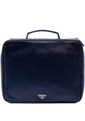 Prada Pre-Owned 2013-2026 Saffiano Lux Briefcase business bag - Blue
