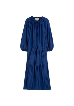 MOMONÌ Viento silk maxi dress - Blue