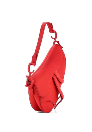Christian Dior Pre-Owned Ultra Matte Saddle Handbag Leather Mini shoulder bag - Red