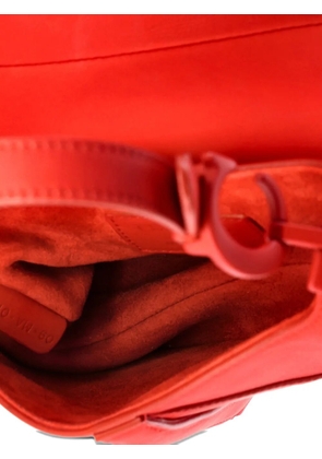 Christian Dior Pre-Owned Ultra Matte Saddle Handbag Leather Mini shoulder bag - Red
