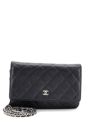 CHANEL Pre-Owned Wallet on Chain Quilted Caviar crossbody bag - Black