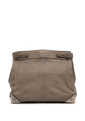 Pre-Owned Alexander Wang 2011-2012 Leather Fold Over Trunk Adele clutch bag - Brown