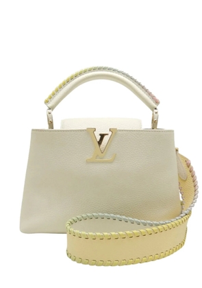 Louis Vuitton Pre-Owned 2021-2026 Taurillon Capucines BB satchel - White