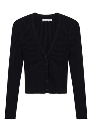 Simkhai Ailany ribbed V-neck cardigan - Black
