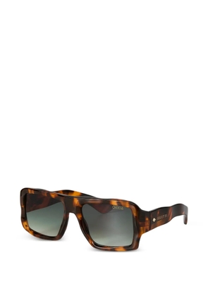 Seletti x Okkia Kansas tortoiseshell-effect sunglasses - Brown