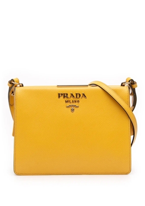 Prada Pre-Owned 2010-2026 Saffiano City Light Frame crossbody bag - Yellow